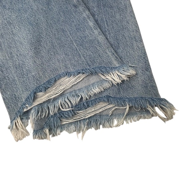 Free People Izzy Low Rise Flare Jeans Womens Size 26 Frayed Hem Denim NEW NWT - Picture 11 of 16
